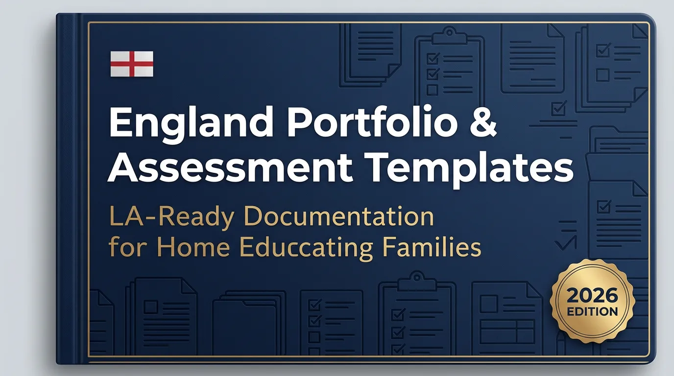 England Portfolio & Assessment Templates — Document Your Home Education, Handle LA Enquiries, and Navigate GCSEs and UCAS with Confidence