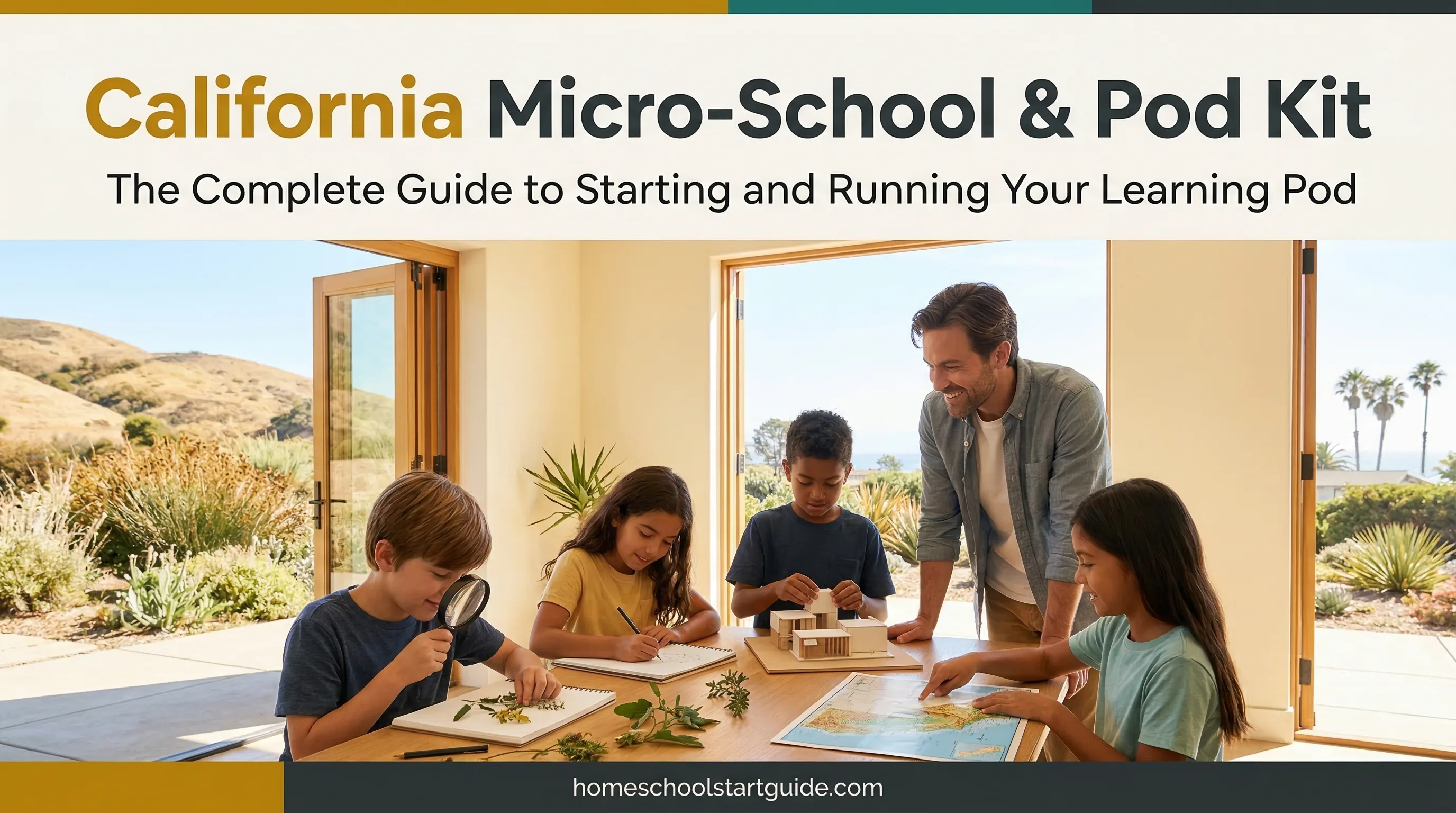 California Micro-School & Pod Kit — Start Your Learning Pod Legally in the Golden State