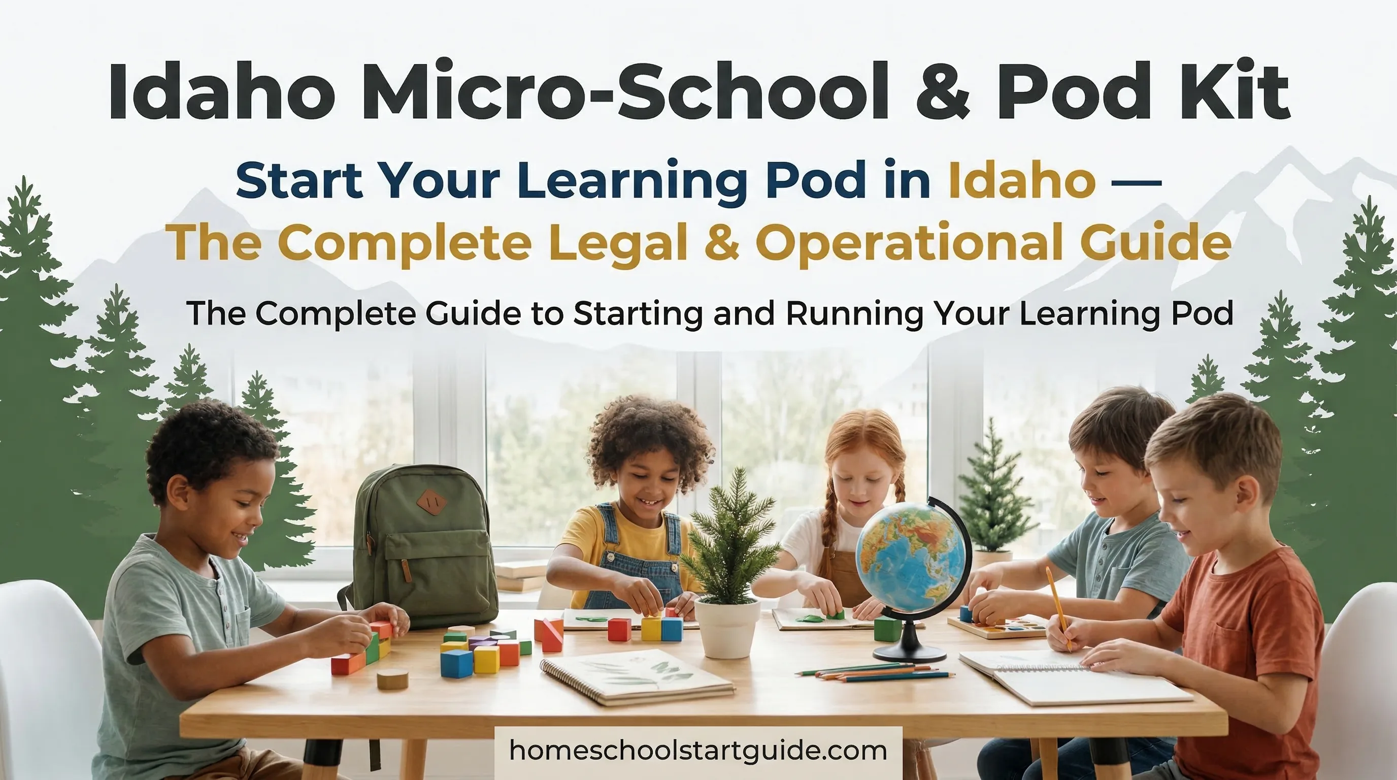 Idaho Micro-School & Pod Kit — Legal Structure, Zoning Navigation for Treasure Valley and North Idaho, Advanced Opportunities Funding Access, Facilitator Contracts, Parent Agreements, Cost-Sharing Budget Templates, and Complete Setup Guide for Idaho Learning Pods and Micro-Schools