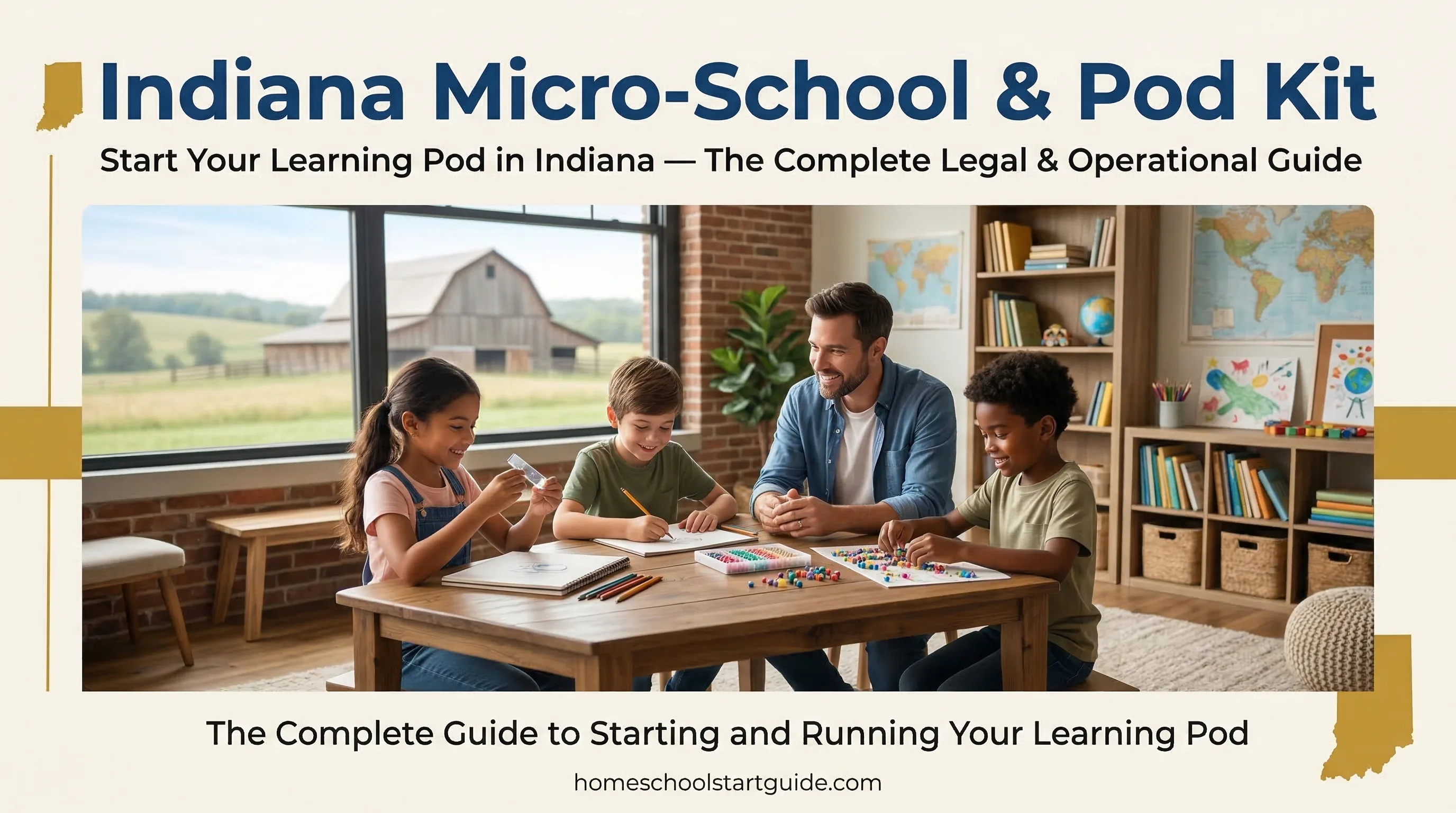 Indiana Micro-School & Pod Kit — The Complete Blueprint to Start, Run, and Fund a Learning Pod in Indiana