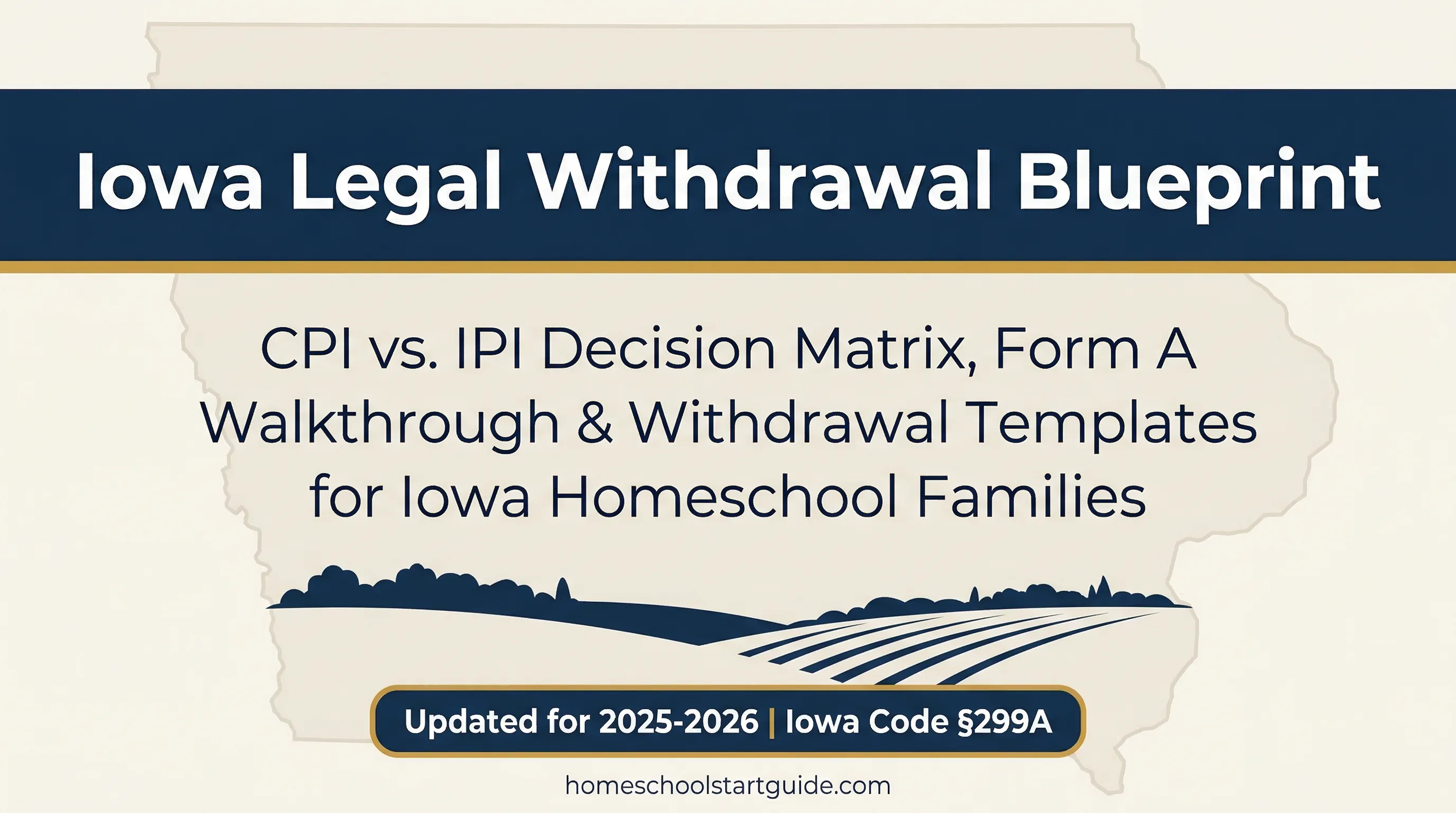 Iowa Legal Withdrawal Blueprint — Your Complete Guide to Legally Withdrawing from School to Homeschool in Iowa