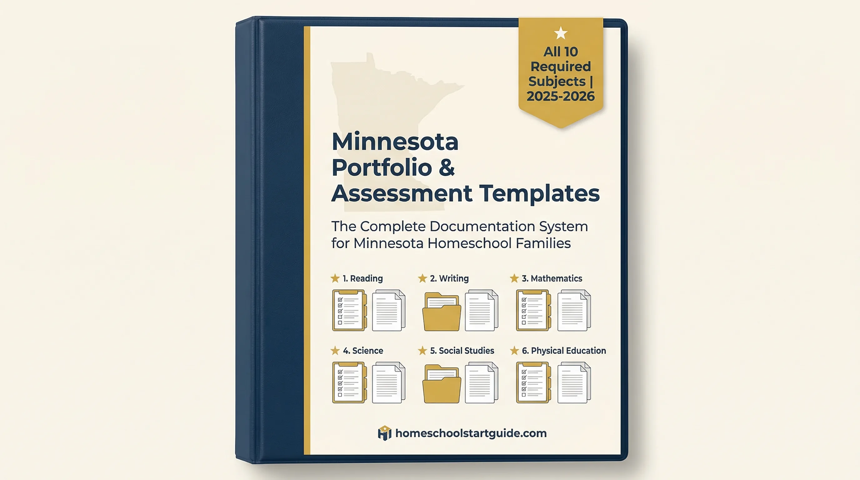 Minnesota Portfolio & Assessment Templates — 10-Subject Compliance, Annual Testing Prep, PSEO Transcripts, K-12 Tax Credit Tracking, and Documentation for Minnesota Homeschoolers