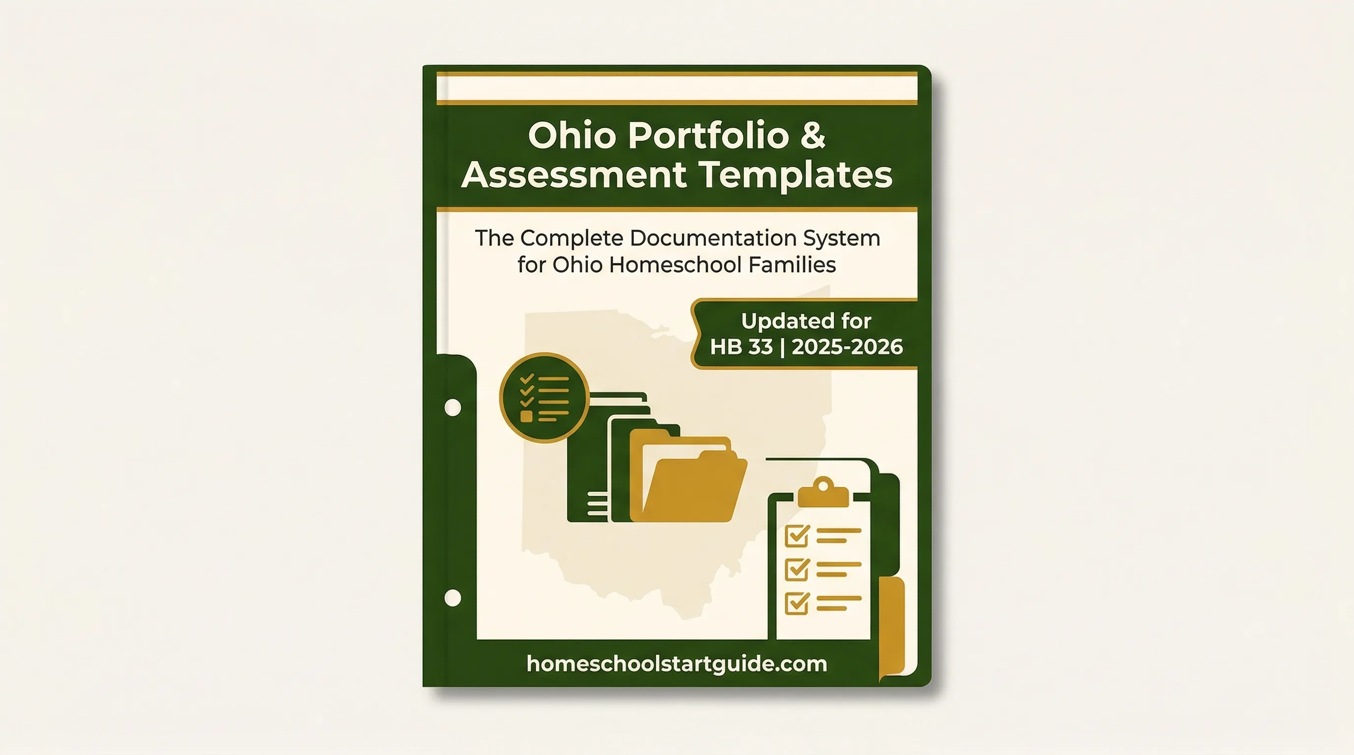 Ohio Portfolio & Assessment Templates — Professional Transcripts, Grade-Level Documentation, and College-Ready Records for Your Ohio Homeschool